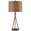 35 in. Antique Brass Table Lamp with Brown Hardback Fabric Shade by StyleCraft -StyleCraft Shop antique brass stylecraft table lamps l314424ds 64 1000
