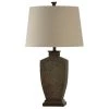 32 in. Berkshire Brown Table Lamp with White Hardback Fabric Shade by StyleCraft 1 32 in. Berkshire Brown Table Lamp with White Hardback Fabric Shade by StyleCraft -StyleCraft Shop berkshire brown stylecraft table lamps l310193ds 64 1000