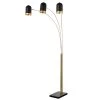 Rosalind 86.5 in. Black, Gold Lamp by StyleCraft -StyleCraft Shop black gold stylecraft floor lamps l74069ds 64 1000