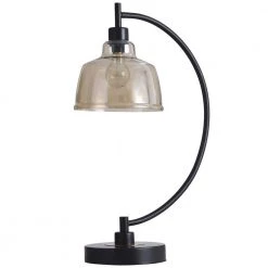 Black Water 26 in. Black, Gold Table Lamp by StyleCraft