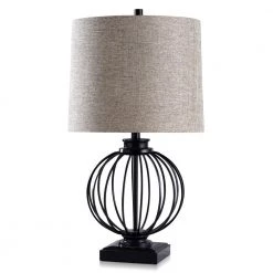 Audrey 27.5 in. Black Bedside Lamp by StyleCraft