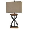 31 in. Black Wood Table Lamp with Beige Hardback Fabric Shade by StyleCraft 2 31 in. Black Wood Table Lamp with Beige Hardback Fabric Shade by StyleCraft -StyleCraft Shop black wood stylecraft table lamps l311439ds 64 1000