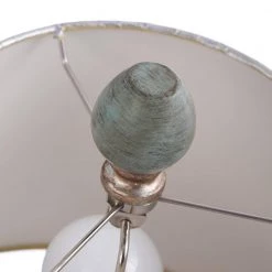 24.5 in. Blue Table Lamp with Chelsea Blue Hardback Fabric Shade by StyleCraft -StyleCraft Shop blue stylecraft table lamps l24397ds 44 1000