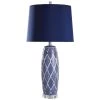 Alton 34 in. Blue/White/Clear Table Lamp by StyleCraft 2 Alton 34 in. Blue/White/Clear Table Lamp by StyleCraft -StyleCraft Shop blue white clear stylecraft table lamps l317860ds 64 1000