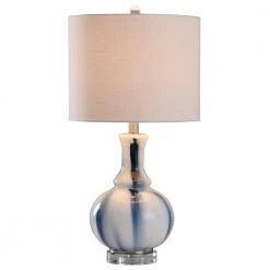 Unique 26 in. Blue White Bedside Lamp by StyleCraft -StyleCraft Shop blue white stylecraft table lamps l28563ds c3 1000
