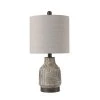21.5 in. Bokava/Garrison Gray Table Lamp with Gray Hardback Fabric Shade by StyleCraft -StyleCraft Shop bokava garrison gray stylecraft table lamps l14337ads 64 1000