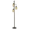 72 in. Bronze Floor Lamp with Dimpled Amber Glass Shades by StyleCraft -StyleCraft Shop bronze stylecraft floor lamps l712571ds 64 1000
