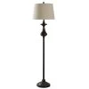 62 in. Bronze Floor Lamp with Natural Linen Hardback Fabric Shade by StyleCraft -StyleCraft Shop bronze stylecraft floor lamps l72383ds 64 1000
