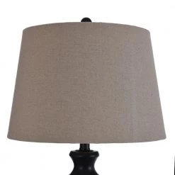 28 in. Bronze Table Lamp with Natural Linen Hardback Fabric Shade by StyleCraft 12 28 in. Bronze Table Lamp with Natural Linen Hardback Fabric Shade by StyleCraft -StyleCraft Shop bronze stylecraft table lamps l38402ds 1f 1000