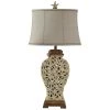 36 in. Brown and Beige Table Lamp with Beige Softback Fabric Shade by StyleCraft -StyleCraft Shop brown and beige stylecraft table lamps l311390ds 64 1000