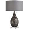 Lydney 27 in. Brown, Silver, Clear Table Lamp by StyleCraft -StyleCraft Shop brown silver clear stylecraft table lamps js317988ds 64 1000