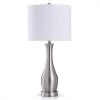 Steel 31 in. Brushed Steel Bedside Lamp by StyleCraft -StyleCraft Shop brushed steel stylecraft table lamps l319731ds 64 1000