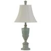 30 in. Cibali Blue Table Lamp with White Softback Fabric Shade by StyleCraft -StyleCraft Shop cibali blue stylecraft table lamps l310241ds 64 1000