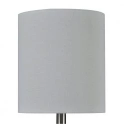 21.5 in. Clear Table Lamp with White Hardback Fabric Shade by StyleCraft -StyleCraft Shop clear stylecraft table lamps l23569ds 4f 1000