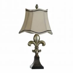 30 in. Comono Silver Table Lamp with Ivory Fabric Shade by StyleCraft -StyleCraft Shop comono silver stylecraft table lamps l3 1098ds 4f 1000