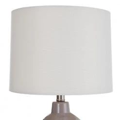 Cameron - Table Lamp - Cool Gray Finish - White Linen Shade by StyleCraft -StyleCraft Shop cool gray stylecraft table lamps l22017ds 1f 1000