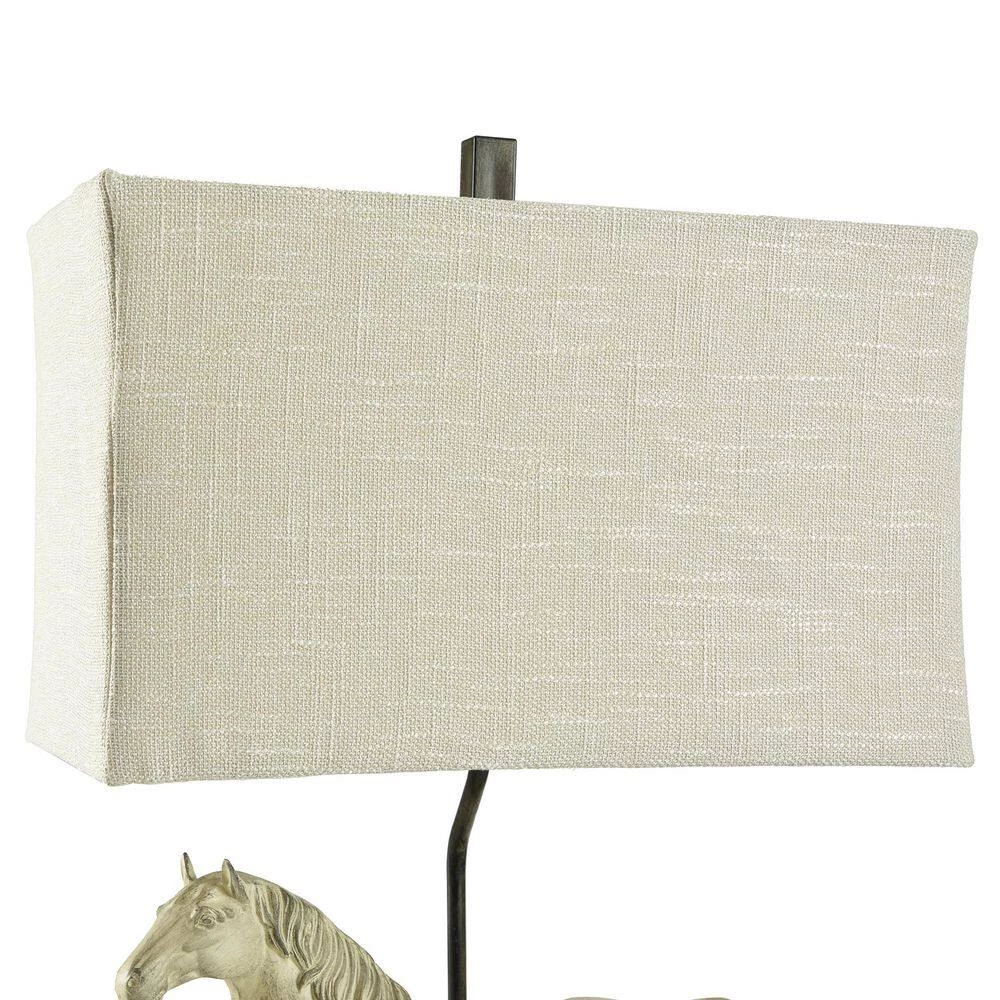 31 in. Dapple Gray Table Lamp with Natural Linen Softback Fabric Shade by StyleCraft 6 31 in. Dapple Gray Table Lamp with Natural Linen Softback Fabric Shade by StyleCraft - Image 4