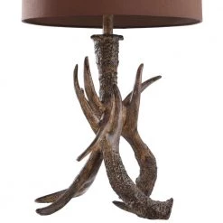 Dalton 32 in. Dark Brown Table Lamp with Chocolate Hardback Fabric Shade by StyleCraft -StyleCraft Shop dark brown stylecraft table lamps l36613ds 4f 1000