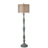 61 in. Distressed Blue Floor Lamp with Taupe Hardback Silk Shade by StyleCraft 2 61 in. Distressed Blue Floor Lamp with Taupe Hardback Silk Shade by StyleCraft -StyleCraft Shop distressed blue stylecraft floor lamps l71520cds 64 1000