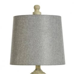 24.75 in. Distressed Gray/Cream Table Lamp with Heather Gray Hardback Fabric Shade by StyleCraft -StyleCraft Shop distressed gray cream stylecraft table lamps l27343ads 44 1000