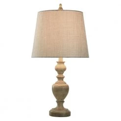 25 in. Distressed Gray/Cream Table Lamp with Gray/Cream Hardback Fabric Shade by StyleCraft 13 25 in. Distressed Gray/Cream Table Lamp with Gray/Cream Hardback Fabric Shade by StyleCraft -StyleCraft Shop distressed gray cream stylecraft table lamps l27726ds fa 1000