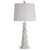 Berwyn 33 in. Distressed White Lighthouse Table Lamp by StyleCraft -StyleCraft Shop distressed white stylecraft table lamps l318790ds 64 1000