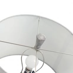 31 in. Faux Wood Poly Resin Gray Finished Lamp Body Base Indoor Table Lamp with Fabric Shade by StyleCraft -StyleCraft Shop faux wood poly resin gray finished lamp body base stylecraft table lamps l330771ds 1f 1000