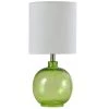 20 in. Green Meadow Table Lamp with White Hardback Fabric Shade by StyleCraft -StyleCraft Shop green meadow stylecraft table lamps l13168bds 64 1000