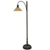 65.3 in. Industrial Bronze Floor Lamp with Clear Dimpled Glass Shade by StyleCraft -StyleCraft Shop industrial bronze stylecraft floor lamps l73016ds 64 1000