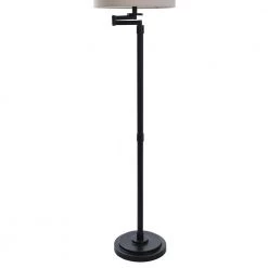 61 in. Madison Bronze Floor Lamp with Beige Hardback Fabric Shade by StyleCraft -StyleCraft Shop madison bronze stylecraft floor lamps l72755ds 4f 1000