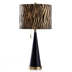 Jack 29.5 in. Matta Black Brass Bedside Lamp by StyleCraft