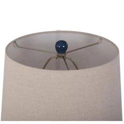 Cloverfeild 24.25 in. Navy Blue Ceramic Bedside Lamp by StyleCraft 13 Cloverfeild 24.25 in. Navy Blue Ceramic Bedside Lamp by StyleCraft -StyleCraft Shop navy blue ceramic stylecraft table lamps tl210272ds 44 1000