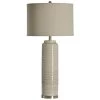 39 in. Off-White Table Lamp with White Hardback Fabric Shade by StyleCraft -StyleCraft Shop off white stylecraft table lamps l35755ds 64 1000