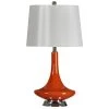 26 in. Orange Table Lamp with White Hardback Fabric Shade by StyleCraft -StyleCraft Shop orange stylecraft table lamps l22242ds 64 1000