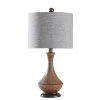 22.75 in. Painted-Light Brown Table Lamp with Heathered Chocolate Hardback Fabric Shade by StyleCraft -StyleCraft Shop painted light brown stylecraft table lamps l23619ads 64 1000