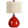 Cameron - Table Lamp - Apple Red Finish - White Linen Shade by StyleCraft -StyleCraft Shop red stylecraft table lamps l22018ds 64 1000