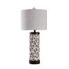 34 in. Sand Shell/Bronze Table Lamp with White Styrene Shade by StyleCraft -StyleCraft Shop sand shell bronze stylecraft table lamps l310608ds 64 1000