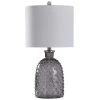 Textured 24 in. Smoke Gray Bedside Lamp by StyleCraft