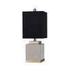 20 in. Soft Brass/Natural Cement Table Lamp with Black Hardback Fabric Shade by StyleCraft -StyleCraft Shop soft brass natural cement stylecraft table lamps l10067ds 64 1000