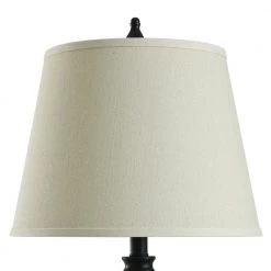 28.5 in. Dark Bronze/Gold Highlight Table Lamps with White Hardback Fabric Shades (Set of 2) by StyleCraft -StyleCraft Shop stylecraft lamp sets l31357ds 1f 1000