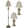 29 in. Antique Caramel Lamp Set (3-Piece) by StyleCraft