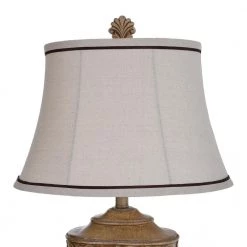 30 in. Tortola Cream Table Lamp with Natural Linen Softback Fabric Shade by StyleCraft -StyleCraft Shop tortola cream stylecraft table lamps l36960ds 1f 1000
