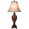 32 in. Trieste Marble Table Lamp with Taupe Fabric Shade by StyleCraft
