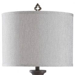 34.5 in. Vincent Gray Table Lamp with Gray Hardback Fabric Shade by StyleCraft 10 34.5 in. Vincent Gray Table Lamp with Gray Hardback Fabric Shade by StyleCraft -StyleCraft Shop vincent gray stylecraft table lamps l315015ds 1f 1000