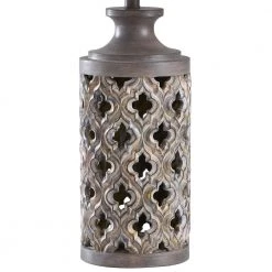 34.5 in. Vincent Gray Table Lamp with Gray Hardback Fabric Shade by StyleCraft 9 34.5 in. Vincent Gray Table Lamp with Gray Hardback Fabric Shade by StyleCraft -StyleCraft Shop vincent gray stylecraft table lamps l315015ds 4f 1000