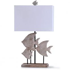 Rona 33 in. Weathered Beige Table Lamp by StyleCraft