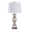 Tipton Farmhouse 17 in. Weathered White, Grey/Brown Lamp by StyleCraft 1 Tipton Farmhouse 17 in. Weathered White, Grey/Brown Lamp by StyleCraft -StyleCraft Shop weathered white grey brown stylecraft table lamps khl331355ds 64 1000