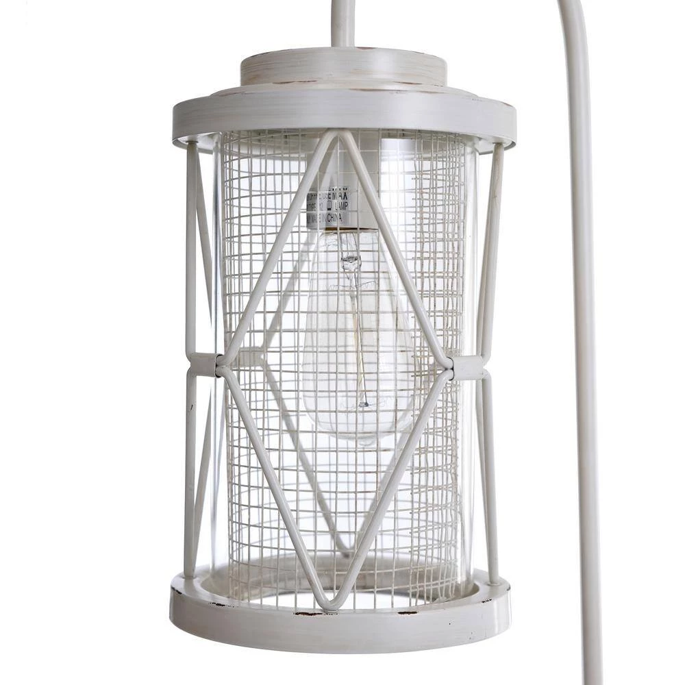 Monterey 63 in. White Floor Lamp with Shepard Pole LED by StyleCraft 5 Monterey 63 in. White Floor Lamp with Shepard Pole LED by StyleCraft - Image 3