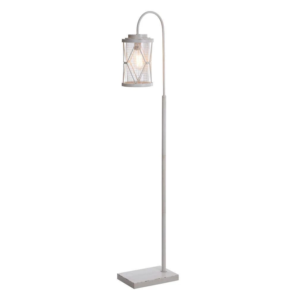 Monterey 63 in. White Floor Lamp with Shepard Pole LED by StyleCraft 4 Monterey 63 in. White Floor Lamp with Shepard Pole LED by StyleCraft - Image 2