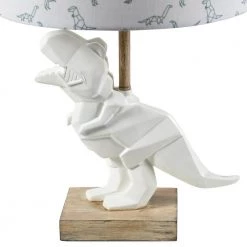 26.5 in. T-Rex Dinosaur White Table Lamp by StyleCraft -StyleCraft Shop white taupe stylecraft table lamps l27244ds 1f 1000